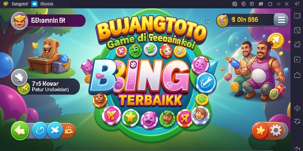 Tampilan gameplay seru dari BUJANGTOTO dengan suasana Bingo.