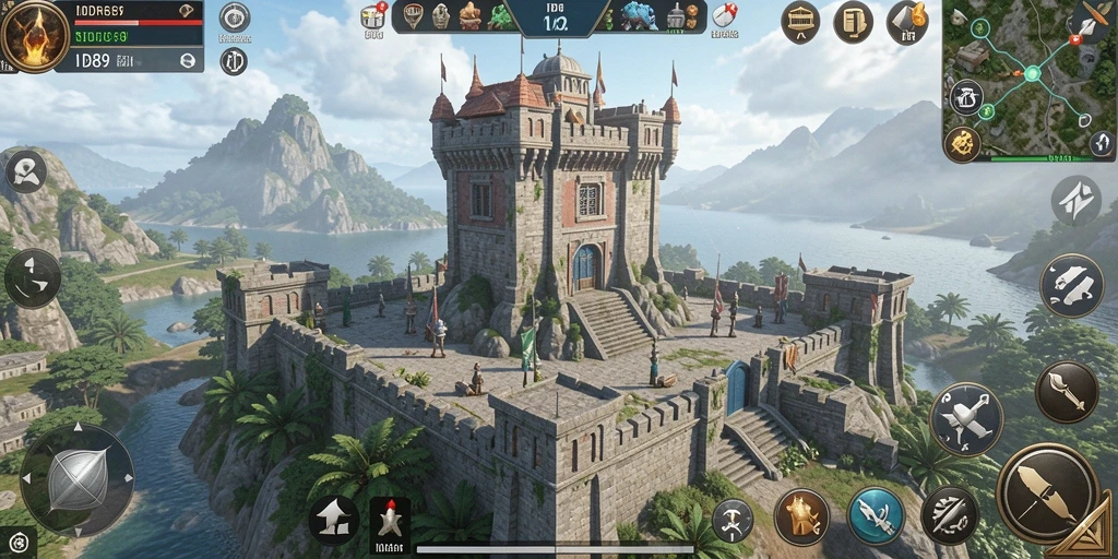 Tangkapan layar gameplay IDR89 dengan menara yang dibangun dan musuh sedang mendekat.