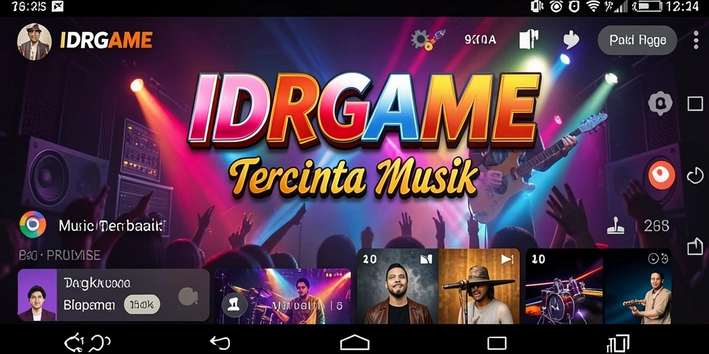 Gameplay seru dengan berbagai pilihan lagu menarik.