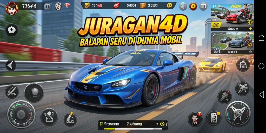 Tampilan aksi balapan intens dari JURAGAN4D yang menegangkan.