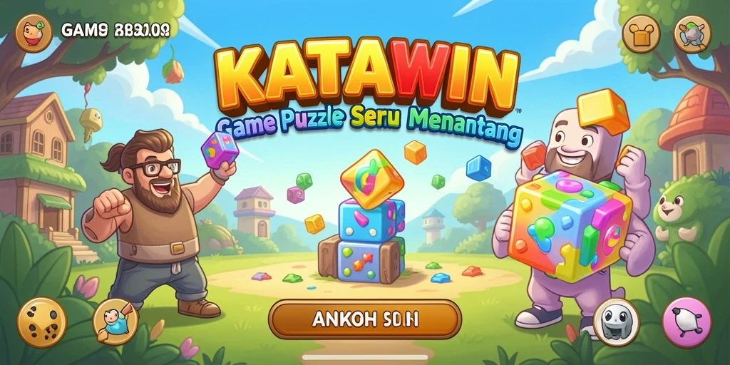 Tampilan gameplay KATAWIN yang menarik dan interaktif.