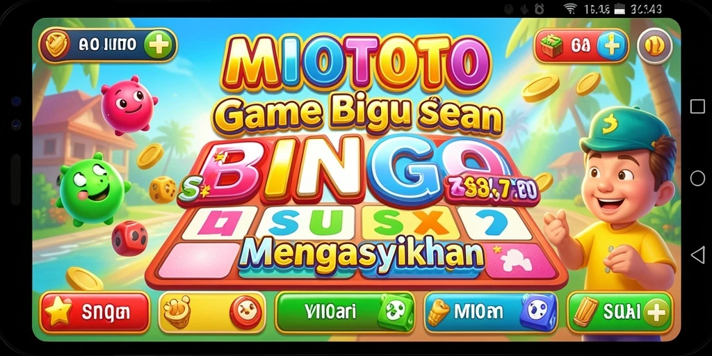 Tampilan gameplay MIOTOTO yang seru dan interaktif dalam permainan Bingo.