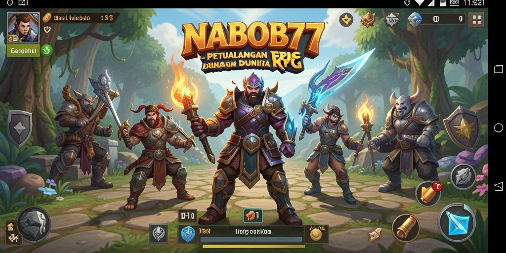Tangkapan layar menunjukkan aksi seru dalam permainan RPG.