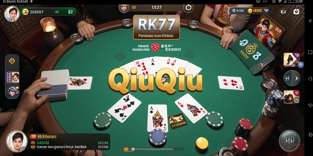 Tampilan gameplay QiuQiu yang penuh aksi dan strategis.